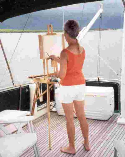 Donna painting
