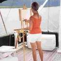 Donna painting